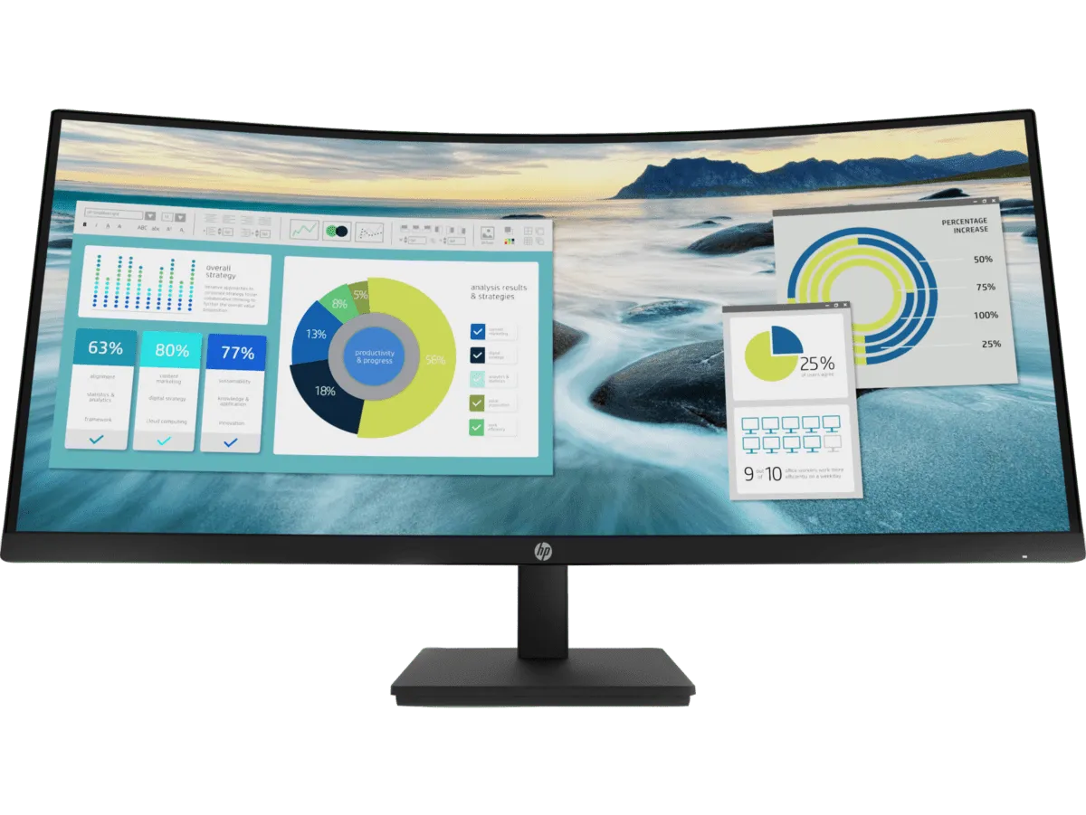 HP P34hc G4 WQHD USB-C Curved Monitor (21Y56AA#AB4)