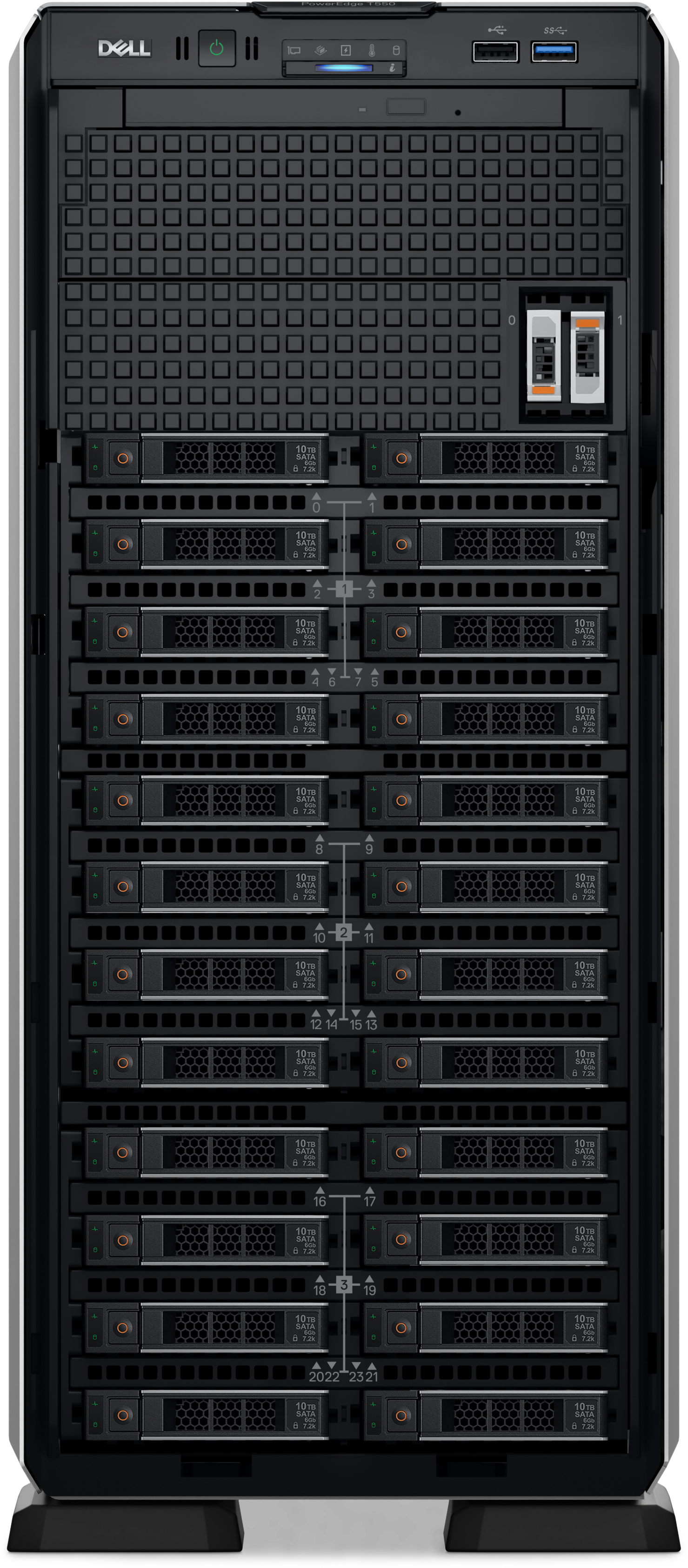 PowerEdge T550 Tower Server (T550-4309Y-8-16G-600-755-3YNBD)