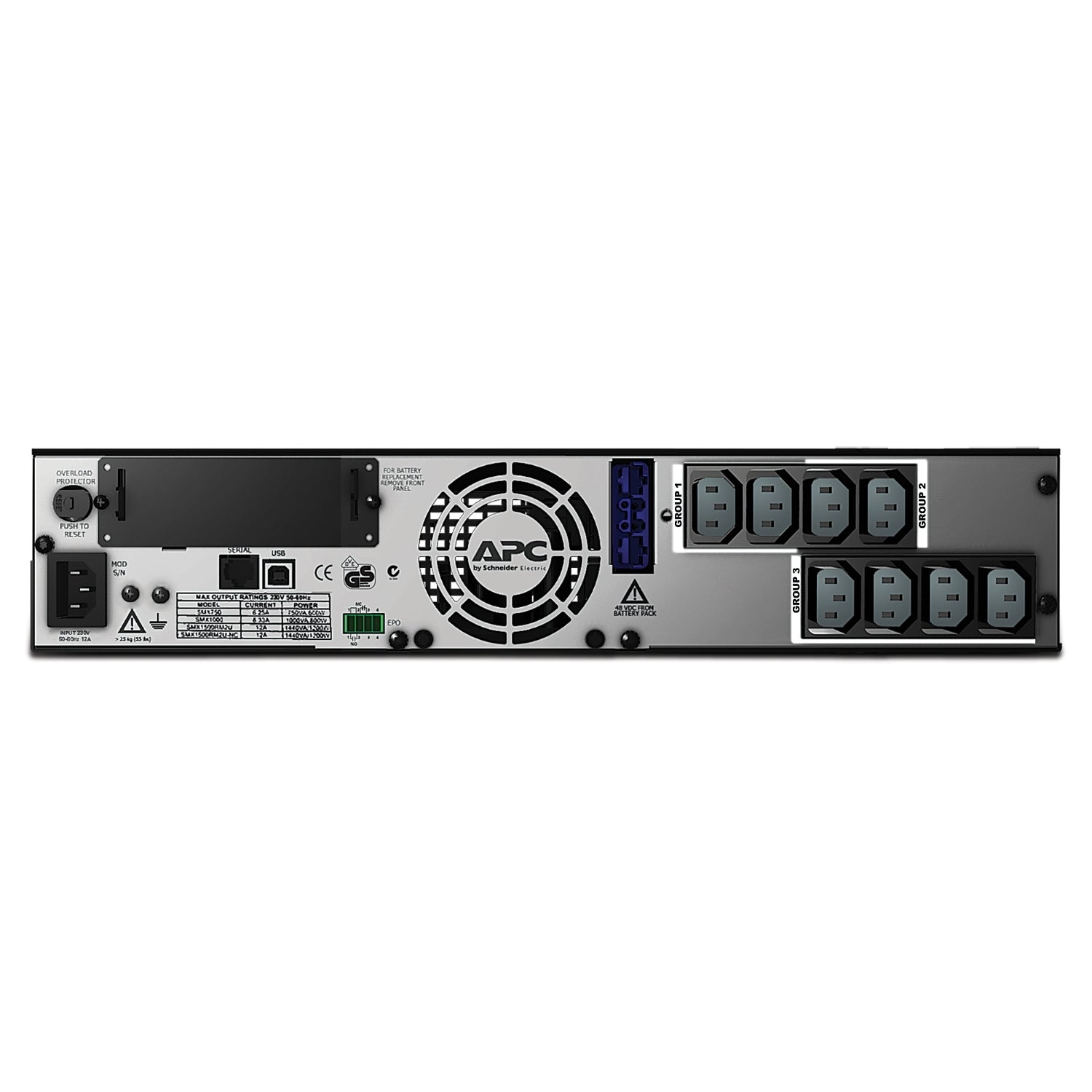 APC Smart-UPS SMX 1500VA 230V Rack/Tower (SMX1500RMI2U)