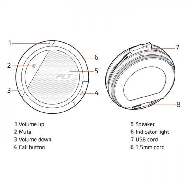 Poly ( Plantronics ) Calisto 5200 Speakerphone 210902-01 - WINPROMY CONSULTANCY SDN BHD. (1065242-V) All Rights Reserved.