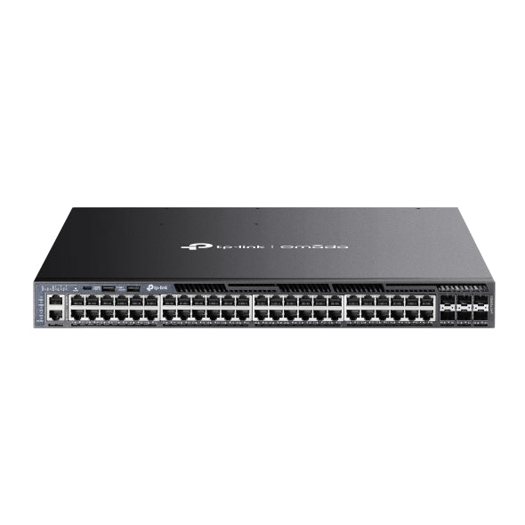 Omada 48-Port Gigabit Stackable L3 Managed PoE+ Switch with 6 10G Slots