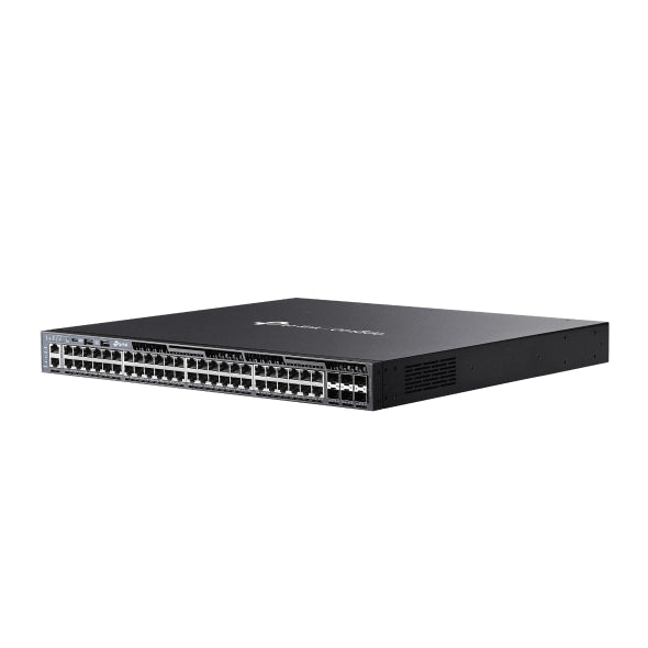 Omada 48-Port Gigabit Stackable L3 Managed PoE+ Switch with 6 10G Slots