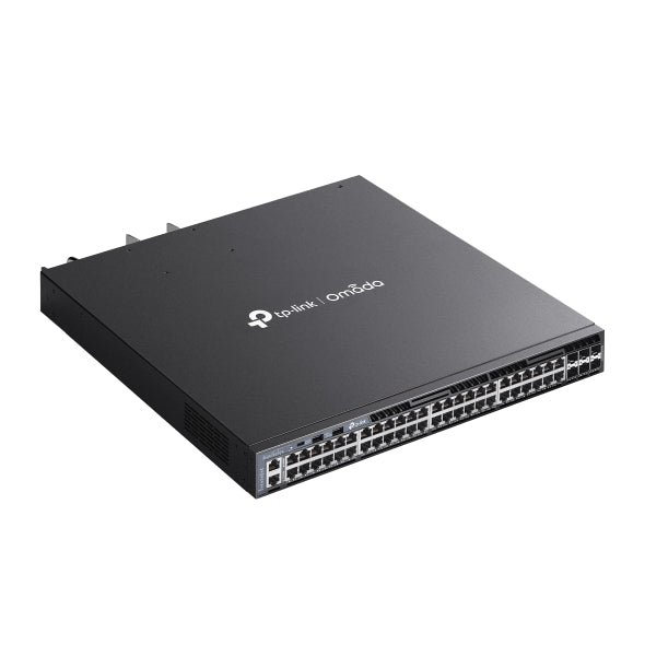 Omada 48-Port Gigabit Stackable L3 Managed PoE+ Switch with 6 10G Slots