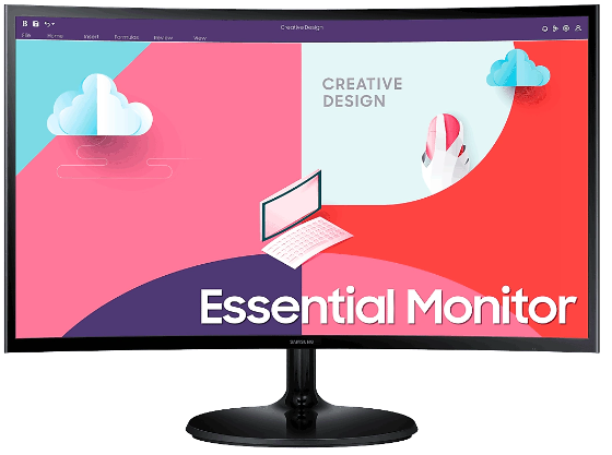 Samsung 24" Essential Curved Monitor S3 S36C (LS24C360EA)
