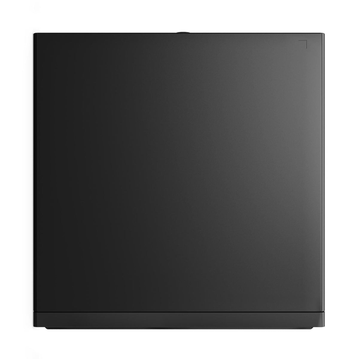 Lenovo ThinkCentre M70q Gen 6 Tiny desktop, top view of the compact black chassis