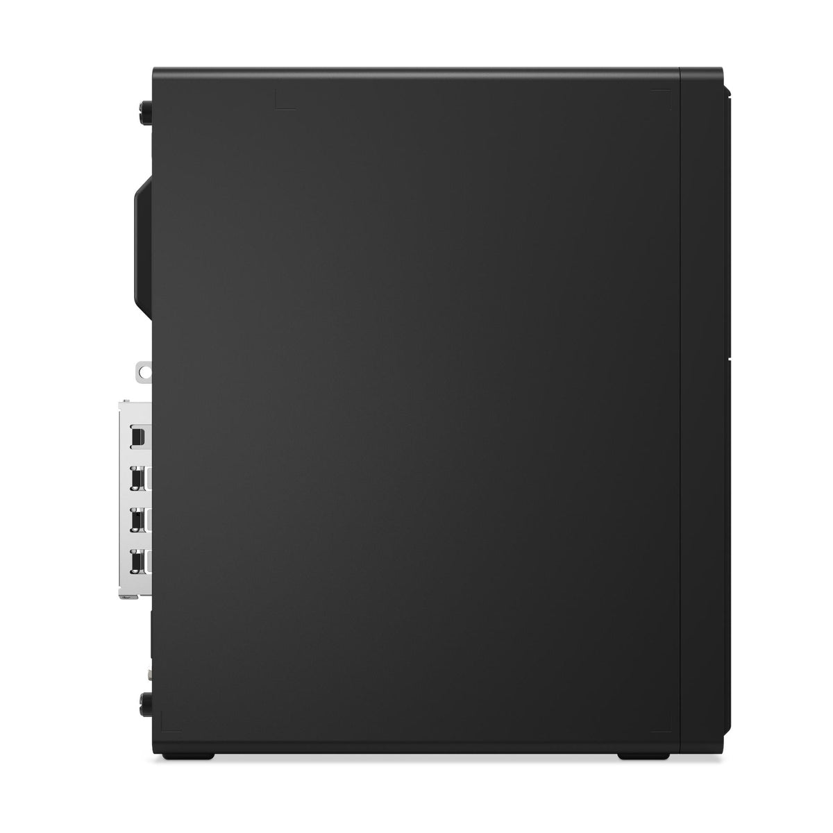 Lenovo ThinkCentre M70s Gen 6 SFF desktop, side view of the black chassis